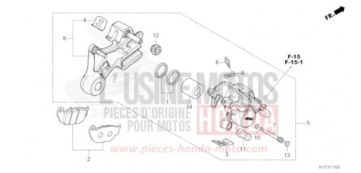 ETRIER DE FREIN ARRIERE CRF300LAP de 2023